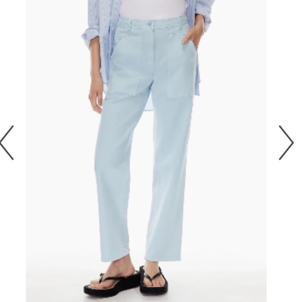 Aritzia Wilfred Free Modern Utility pant High Rise Straight Leg Pants size 0